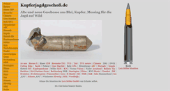 Desktop Screenshot of kupferjagdgeschoss.de